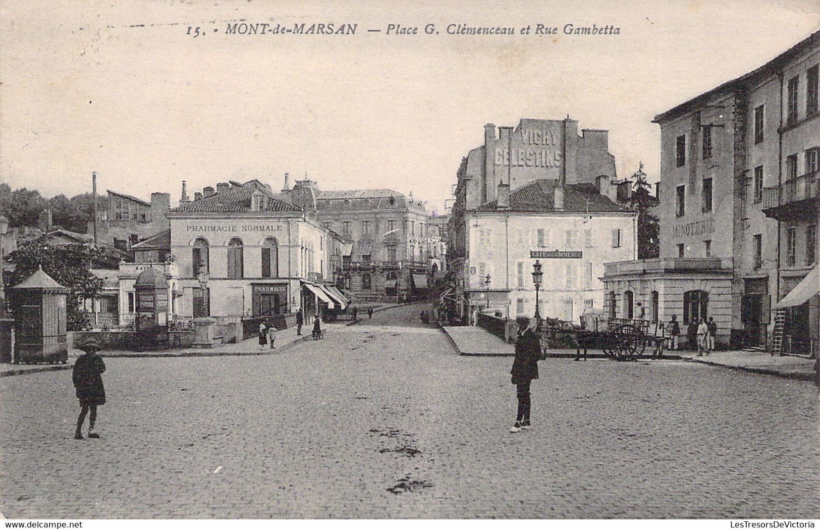 CPA - France - 40 - MONT DE MARSAN - Place G Clémenceau Et Rue Gambetta - Edition Ricky - Mont De Marsan