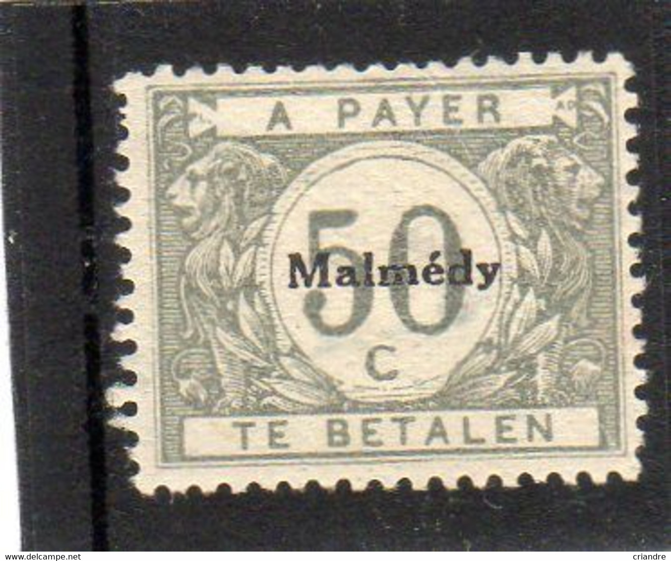 Belgique : Année 1920(Eupen Et Malmedy )  Taxe N°10* - OC55/105 Eupen & Malmédy