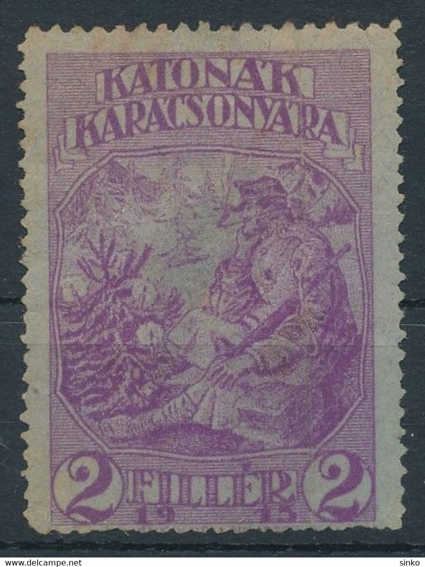 1915. For Christmas Of The Soldiers 2f Stamp - Herdenkingsblaadjes