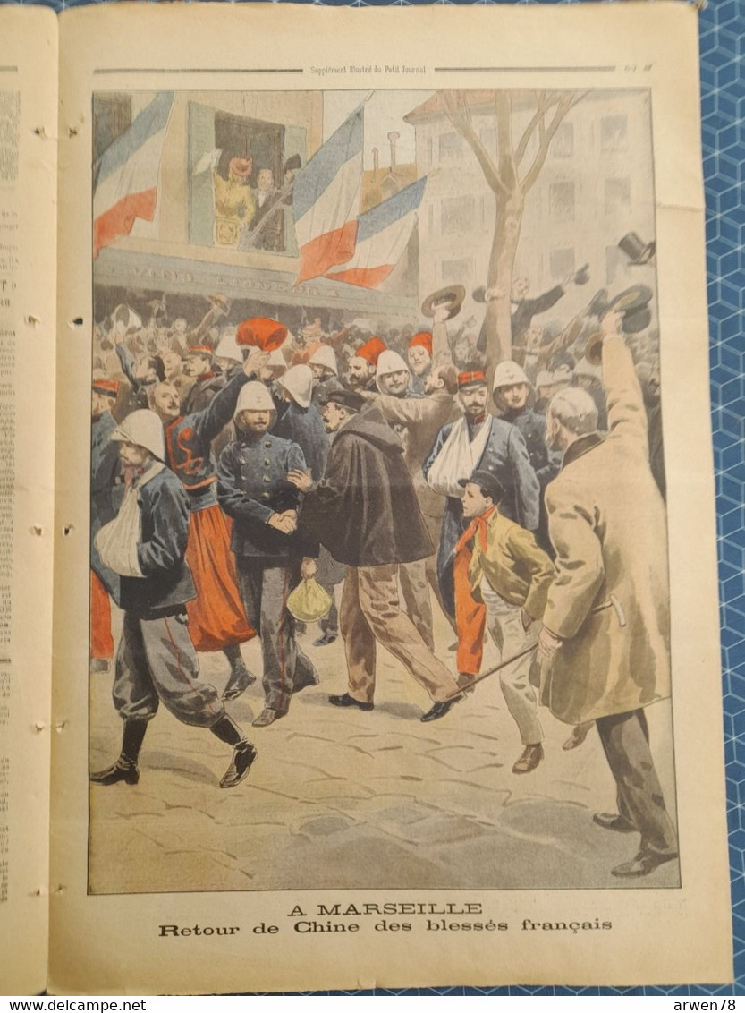 Le Petit Journal N° 535 Funérailles De La Reine D'Angleterre Victoria Marseille Retour De Chine Des Blésses Français - Le Petit Marseillais