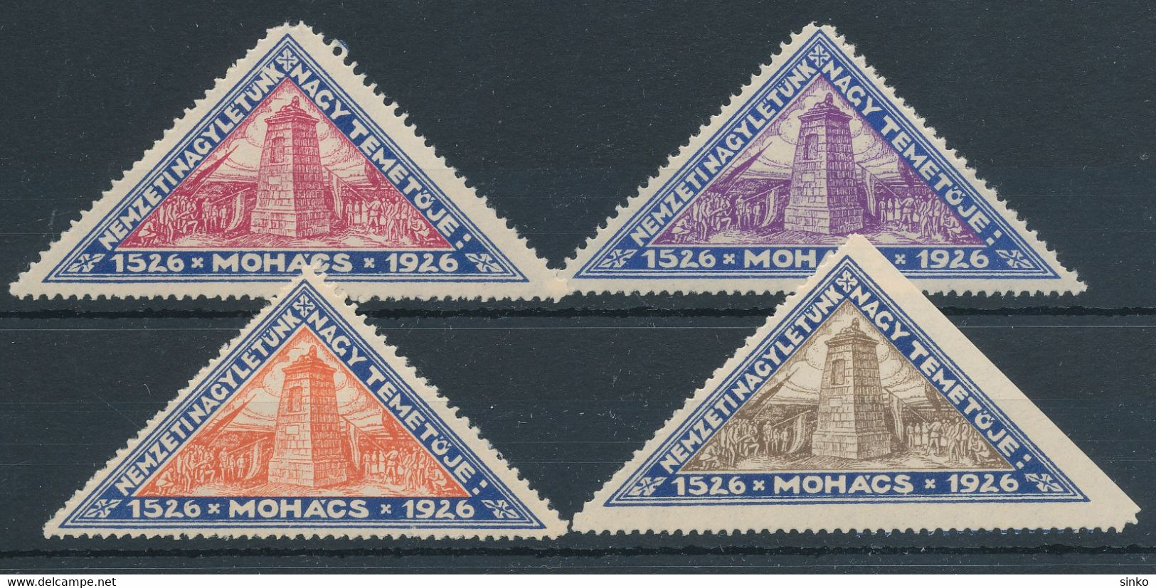 1926. Mohacs "The Great Cemetery Of Our National Greatness" - Commemorative Sheets