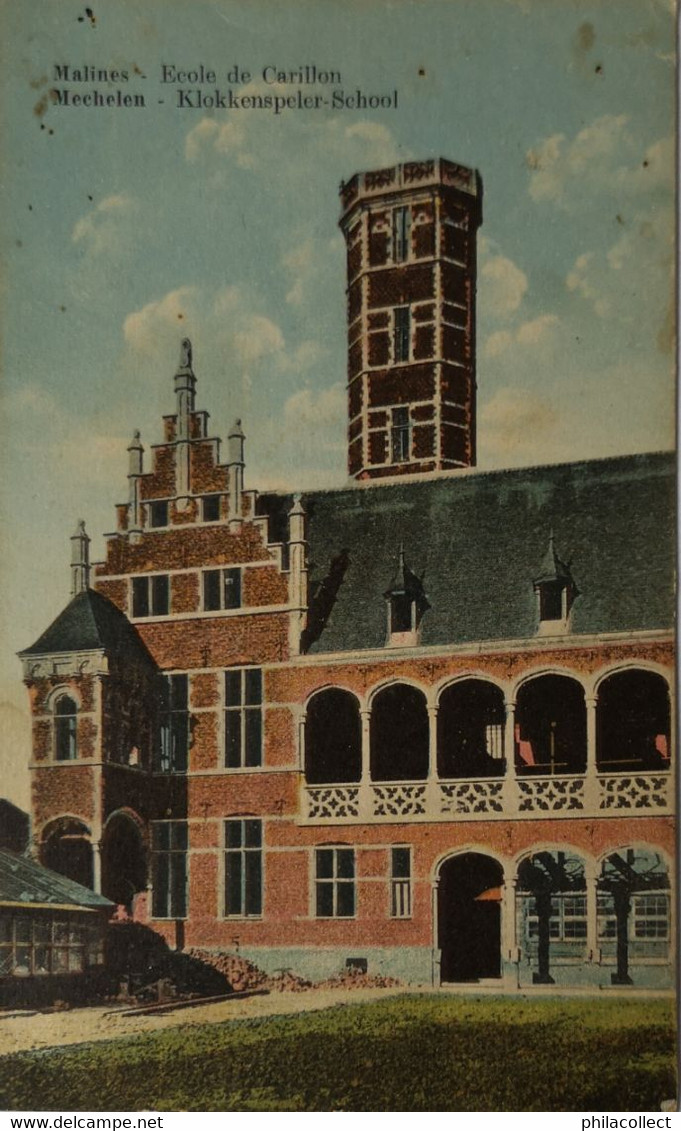 Mechelen - Malines / Ecole De Carillon - Kleur 1933 - Mechelen