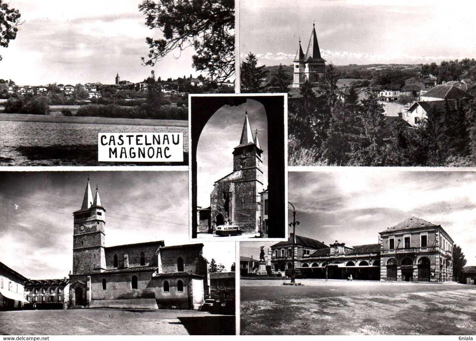 17061 CASTELNAU MAGNOAC  (vues Multiples )  ( 2 Scans ) 65 Hautes-Pyrénées - Castelnau Magnoac