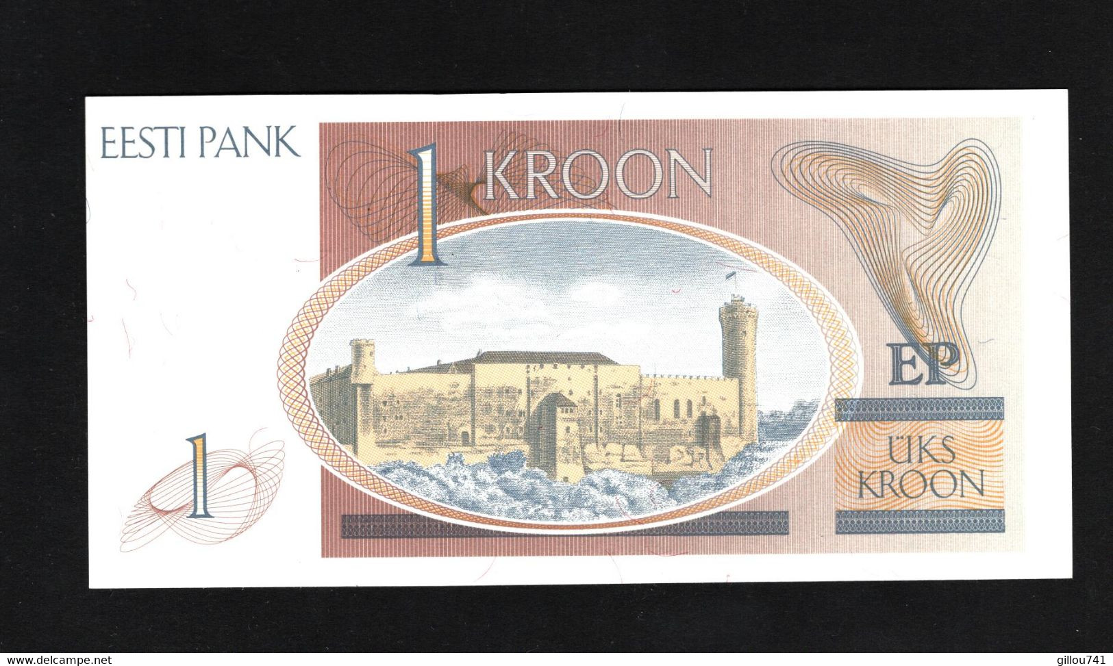 Estonie, 1 Kroon, 1991-1992 Issue - Estland