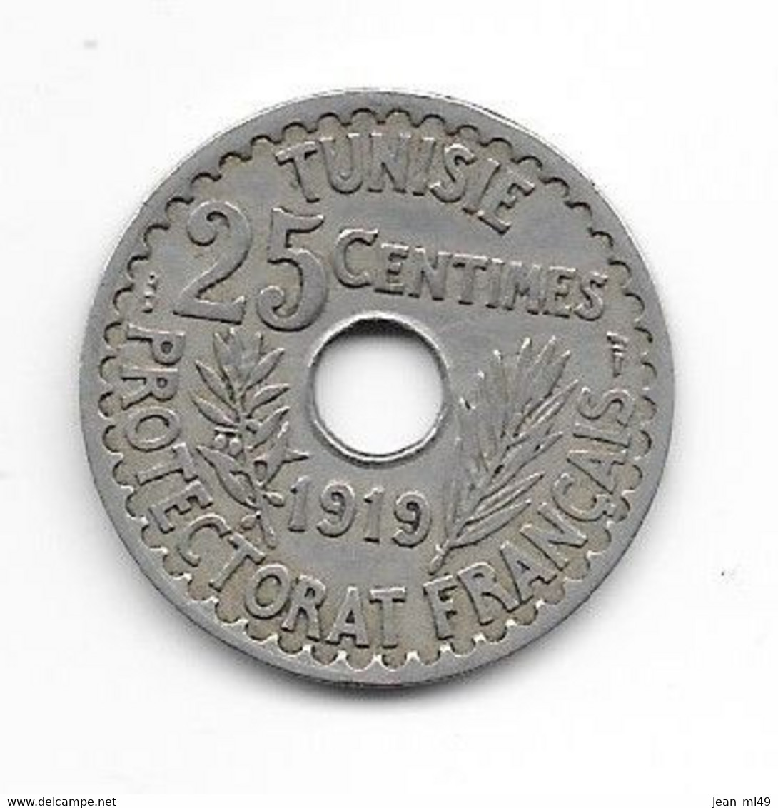 TUNISIE - 25 Centimes - 1919 - Tunesien