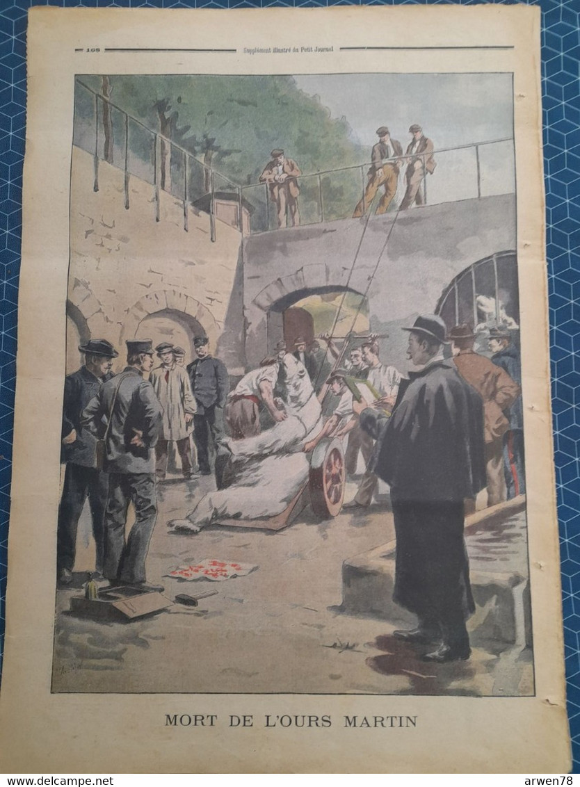 Le Petit Journal N° 549 Espagne émeutes A  Barcelone Mort De L'ours Martin - Le Petit Marseillais