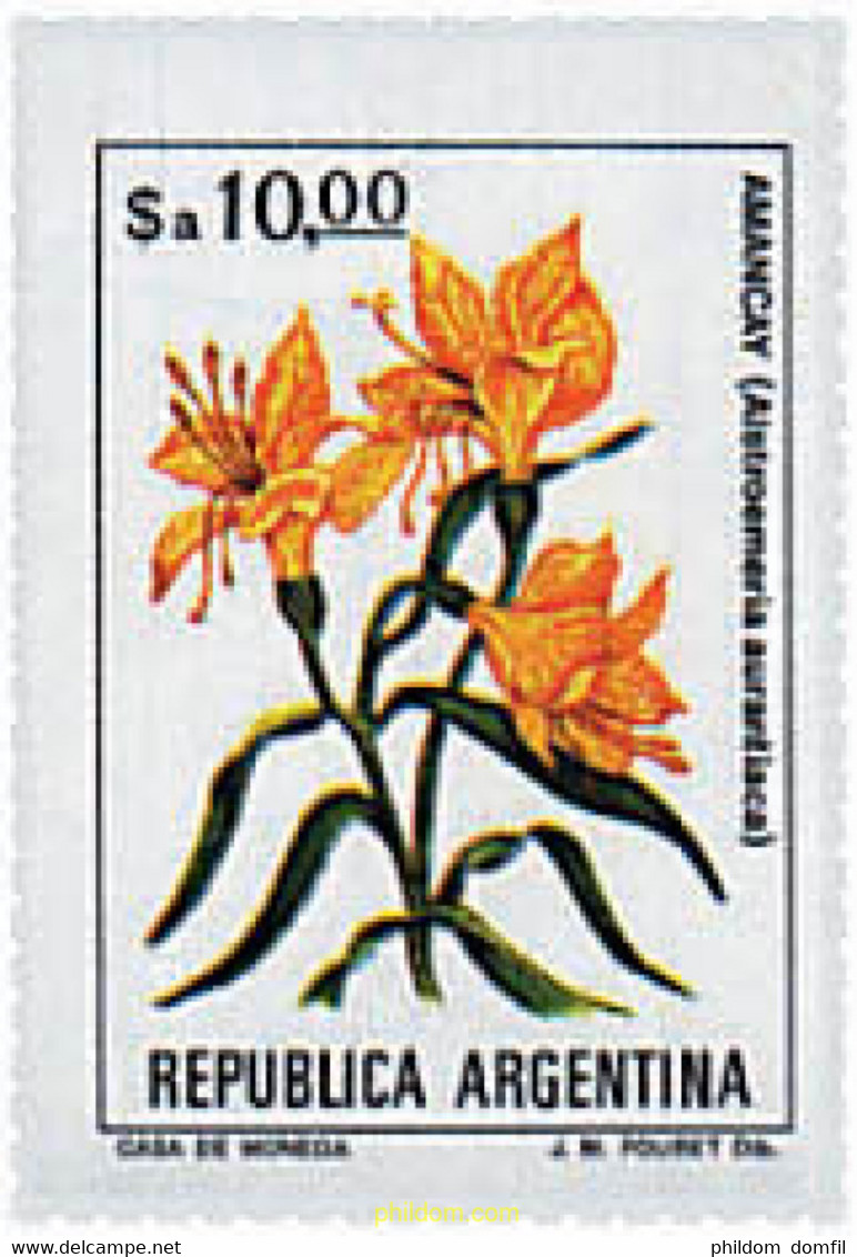 300729 MNH ARGENTINA 1983 FLORES - Usados