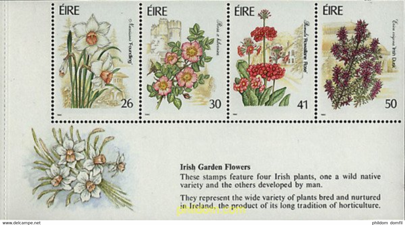 300662 MNH IRLANDA 1990 FLORA DE IRLANDA - Collezioni & Lotti