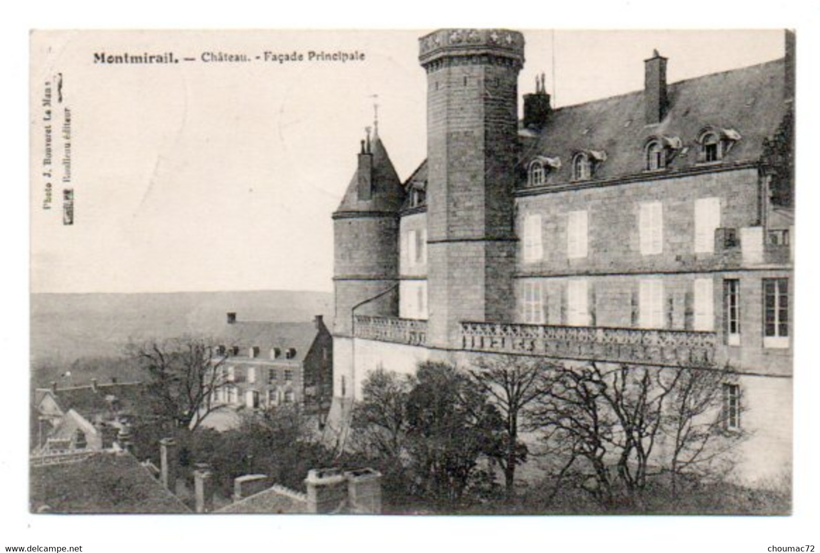 (72) 2328, Montmirail, Roulleau, Château, Façade Principale - Montmirail