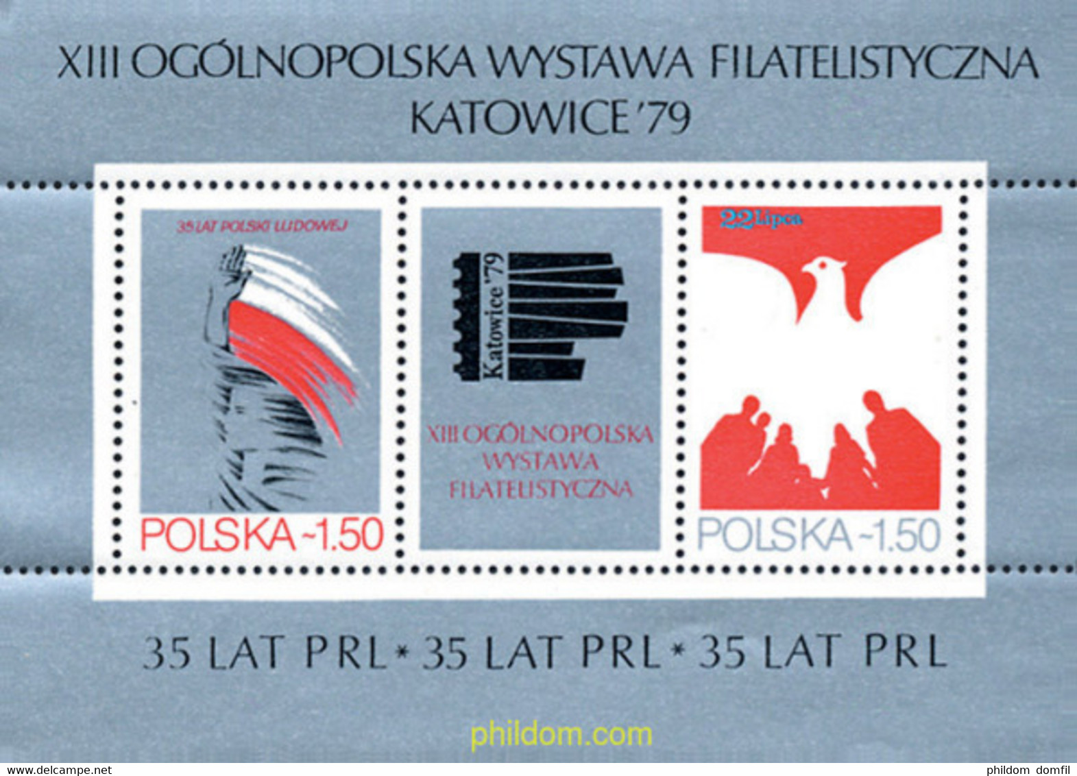 156127 MNH POLONIA 1979 KATOWICE 79. EXPOSICION FILATELICA NACIONAL - Non Classés