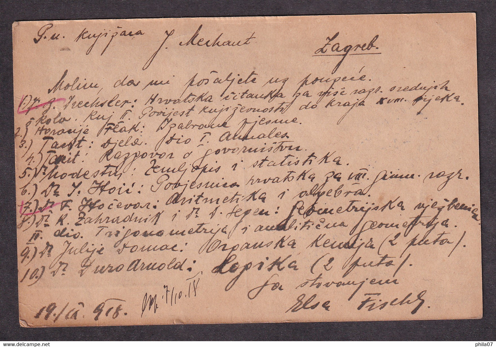 Croatia Until 1918 - Bilingual Stationery Upfranked And Sent By Registered Mail From Pharmacy In Koprivnica To / 2 Scans - Non Classificati