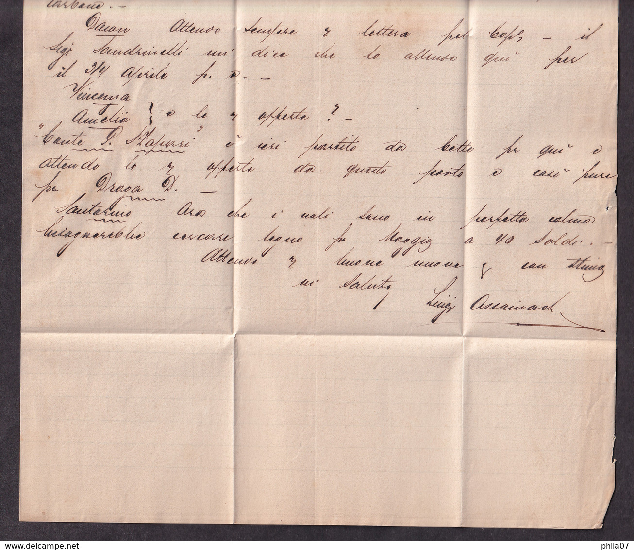 Croatia Until 1918 - Letter With Complete Content Sent From Rijeka To Trieste 02.03. 1877. / 5 Scans - Unclassified