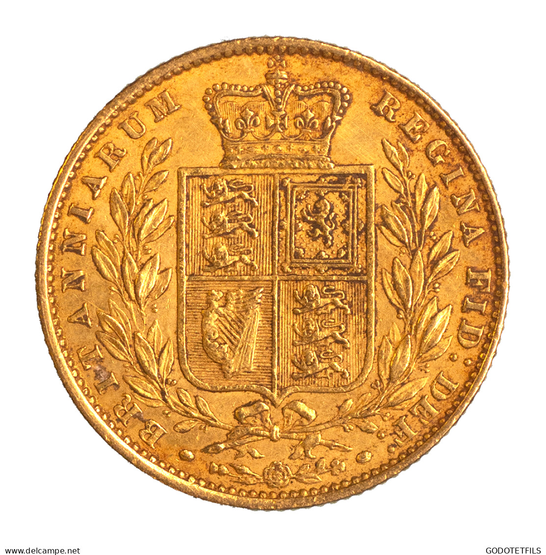 Royaume-Uni-Souverain-Victoria 1860 Londres (variété Grand O) - 1 Sovereign