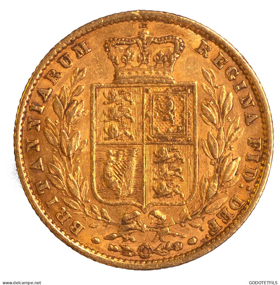 Royaume-Uni-Souverain Victoria 1862 Londres - 1 Sovereign