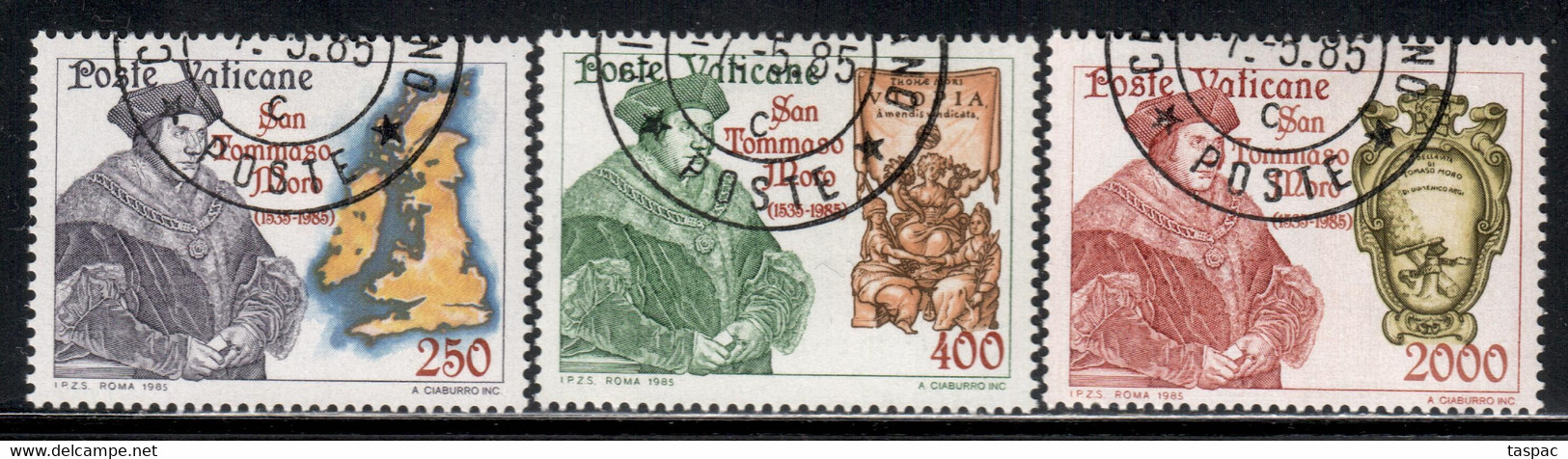 Vatican 1985 Mi# 870-872 Used - St. Thomas More - Used Stamps