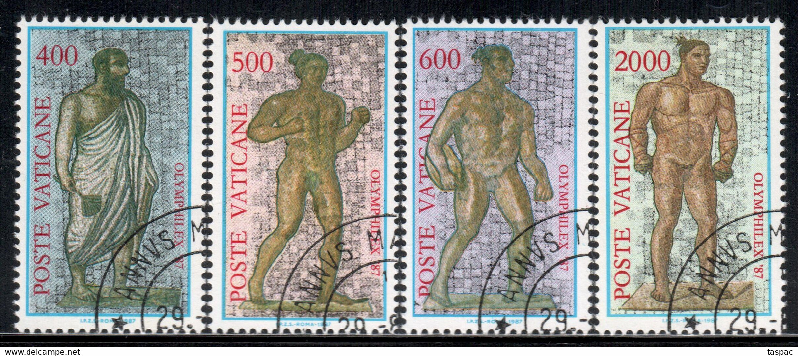 Vatican 1987 Mi# 916-919 Used - OLYMPHILEX '87, Rome - Oblitérés