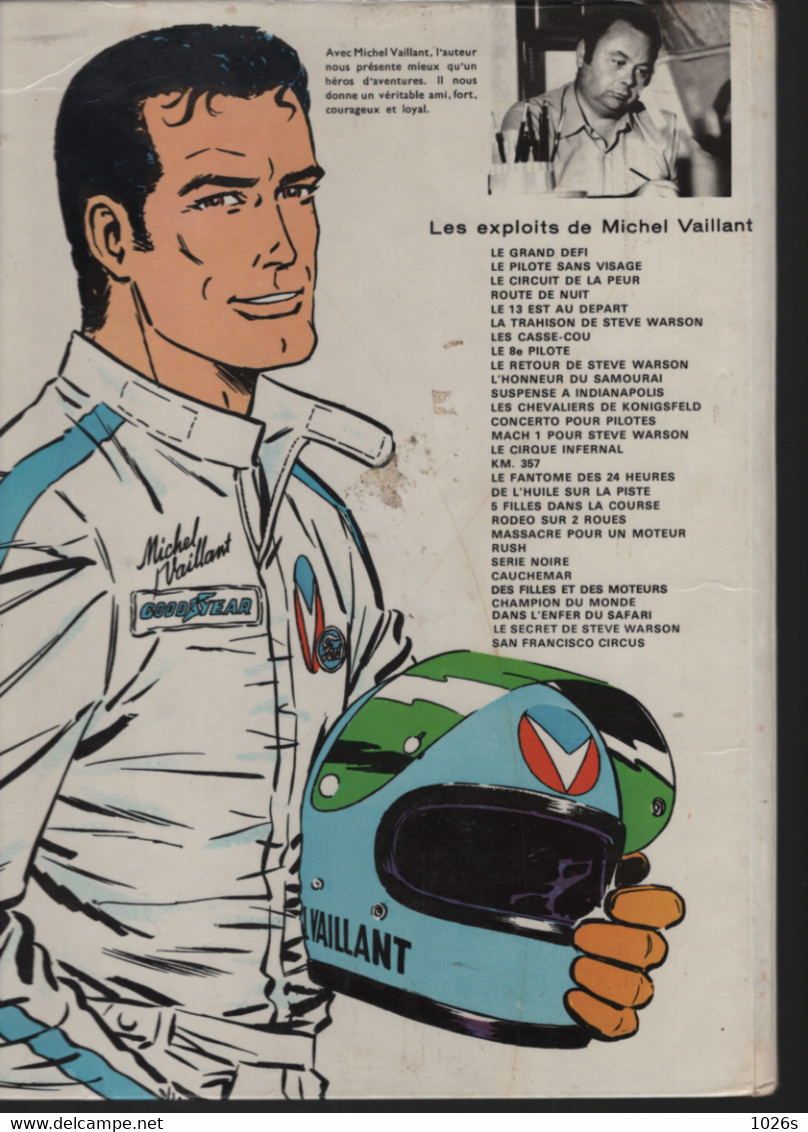 B.D.MICHEL VAILLANT - LE CIRCUIT DE LA PEUR - 1971 - Michel Vaillant