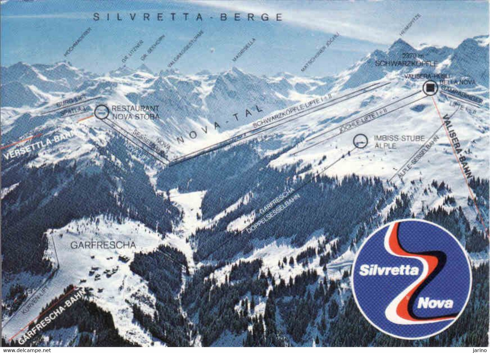 Austria, Vorarlberg, Silvretta-Nova, Bezirk Bludenz, Gebraucht  2000 - Gaschurn