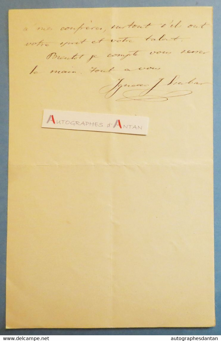 ● L.A.S Ignacio J ESCOBAR Congreso De Los Diputados Brevet De Commandeur De Charles III Lettre En Français à Adrien Marx - Spanje