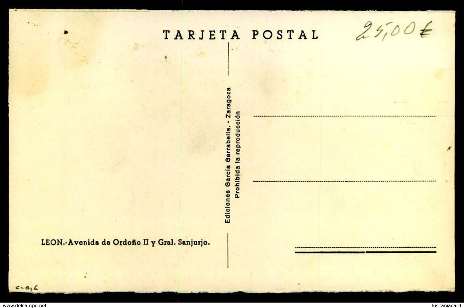 LEÓN  - Avenida De Ordoño II Y Gral. ( Ediciones Garcia Garrabella) Carte Postale - León