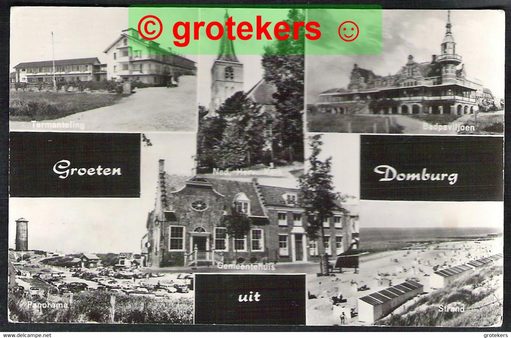 DOMBURG Groeten Uit 4-luik 1972 - Domburg