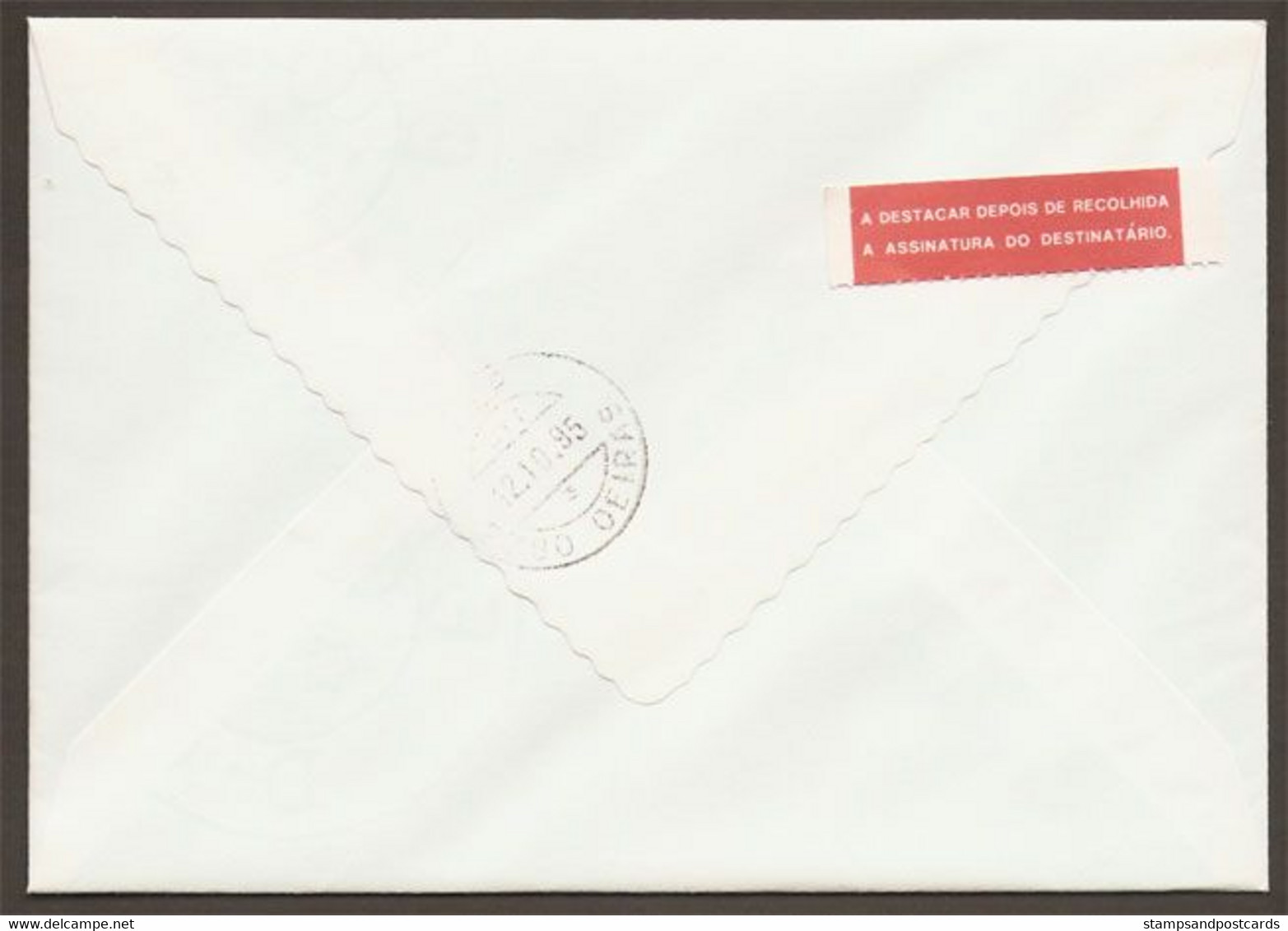 Portugal Lettre R Cachet Commemoratif Boite Aux Lettres Journée Mondiale De La Poste 1995 Mailbox World Post Day - Flammes & Oblitérations