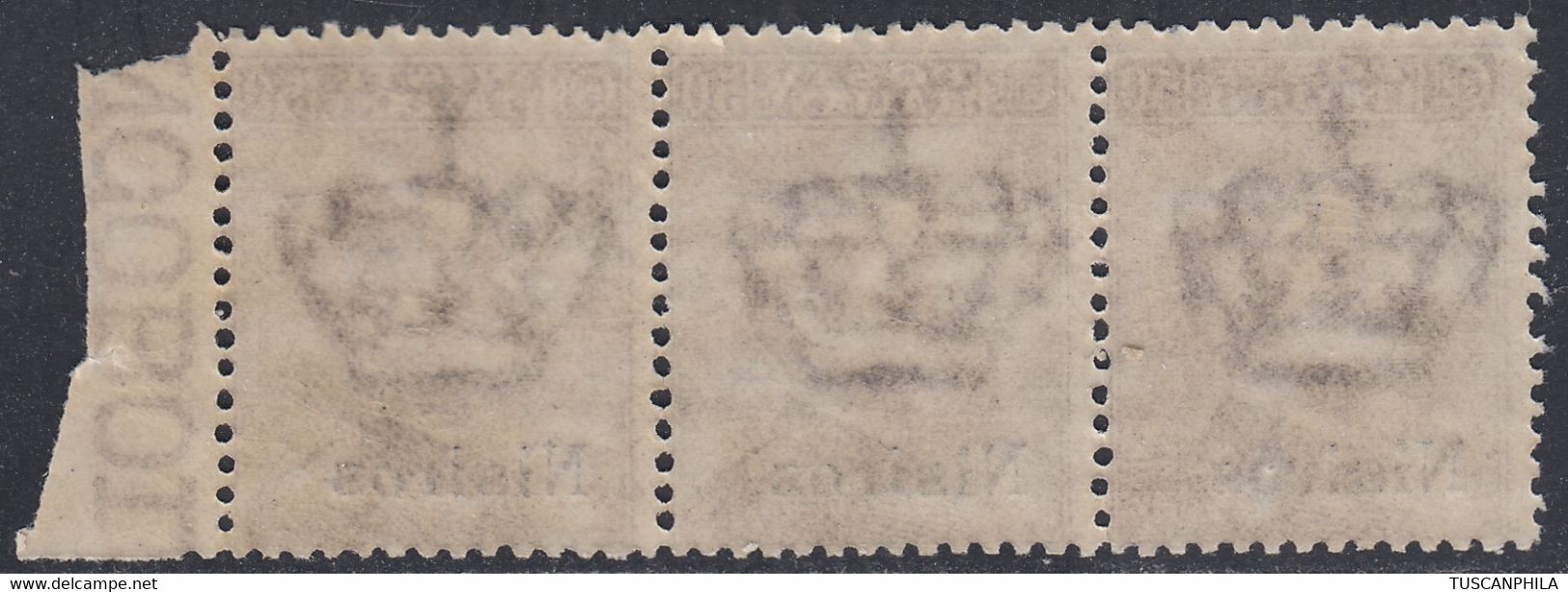 1912 Blocco Di 3 Valoie Sass. 7 MNH** Cv 37.5 - Aegean (Nisiro)