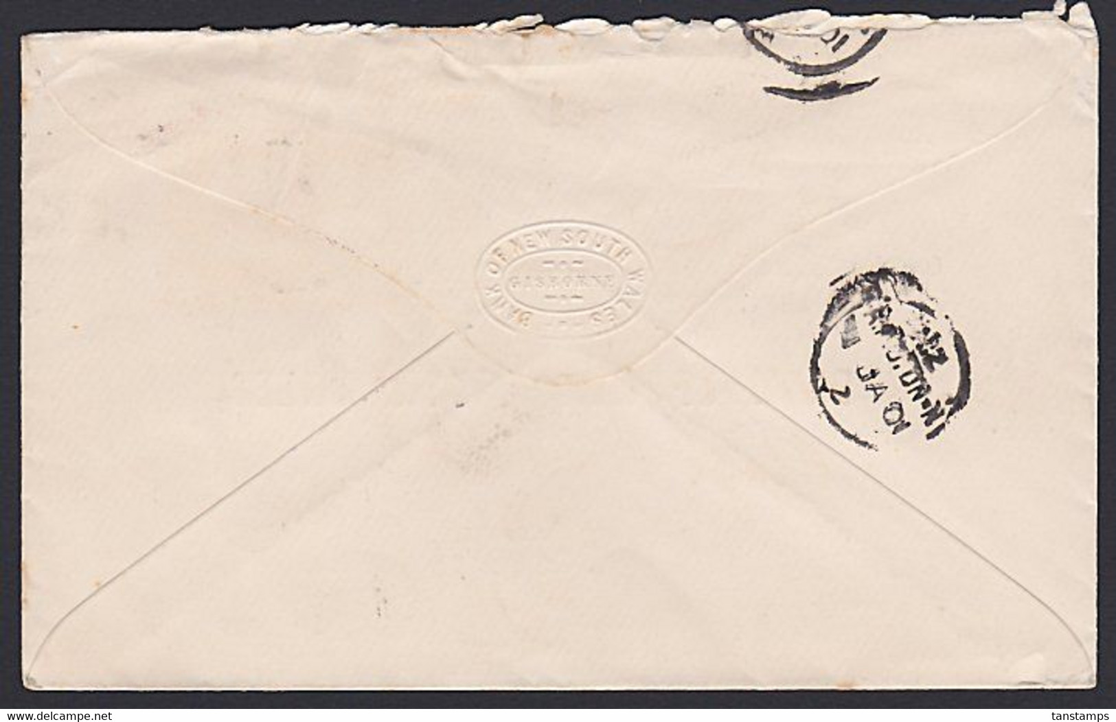 NEW ZEALAND 1900 2d PEMBROKE PAIR LOCAL PRINT RPO DN-N COMMERCIAL BANK COVER - Covers & Documents