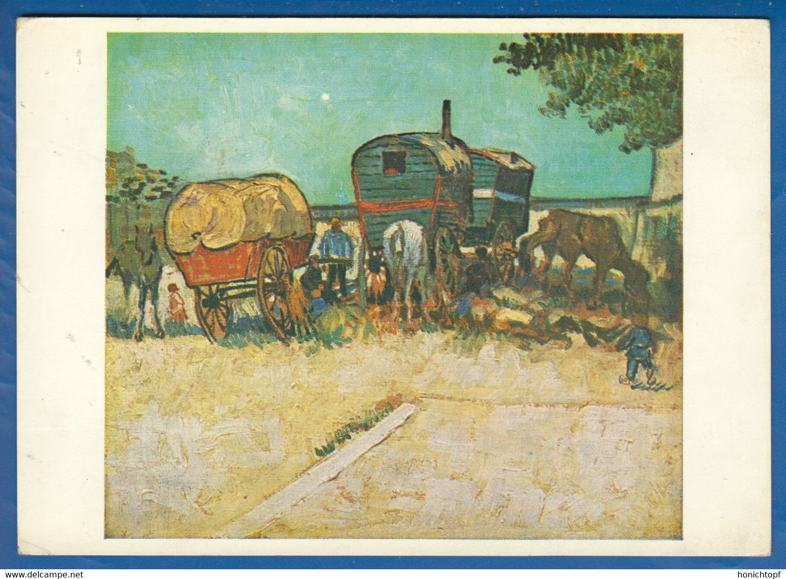 Malerei; Van Gogh Vincent; Zigeunerwagen; Museum Louvre, Paris - Van Gogh, Vincent