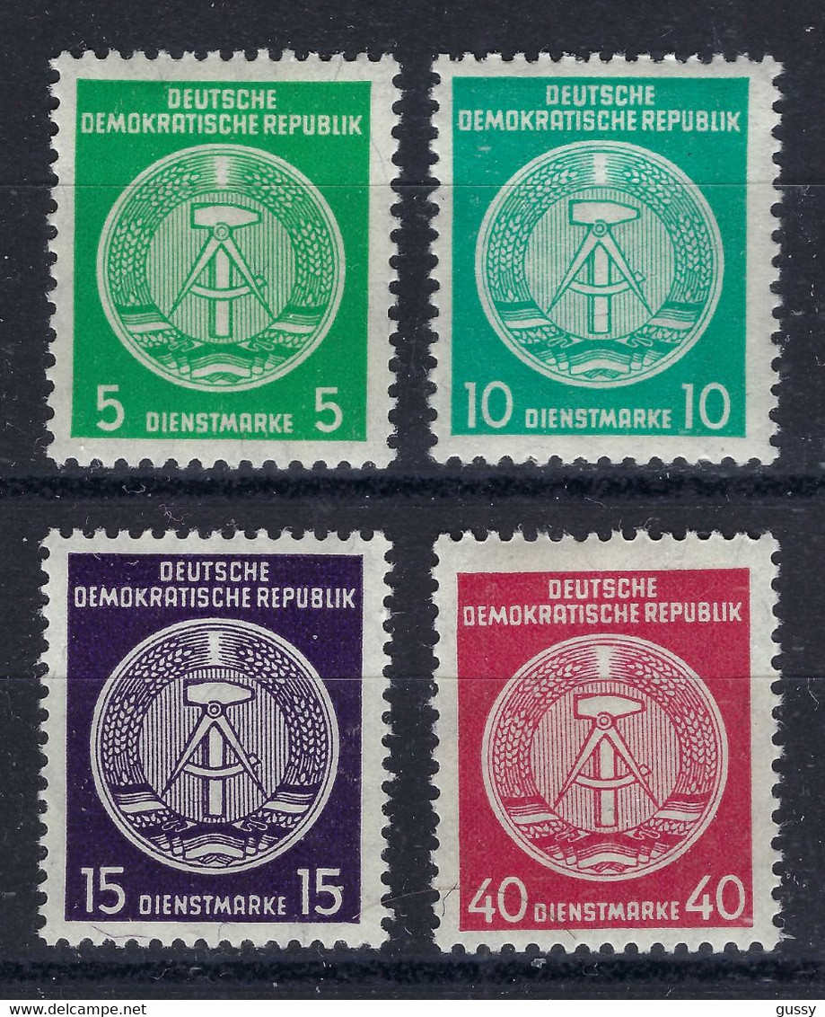 ALLEMAGNE DDR Service Ca.1954: Lot De Neufs* ZNr. 18,19,21,24, Petit Prix - Nuovi