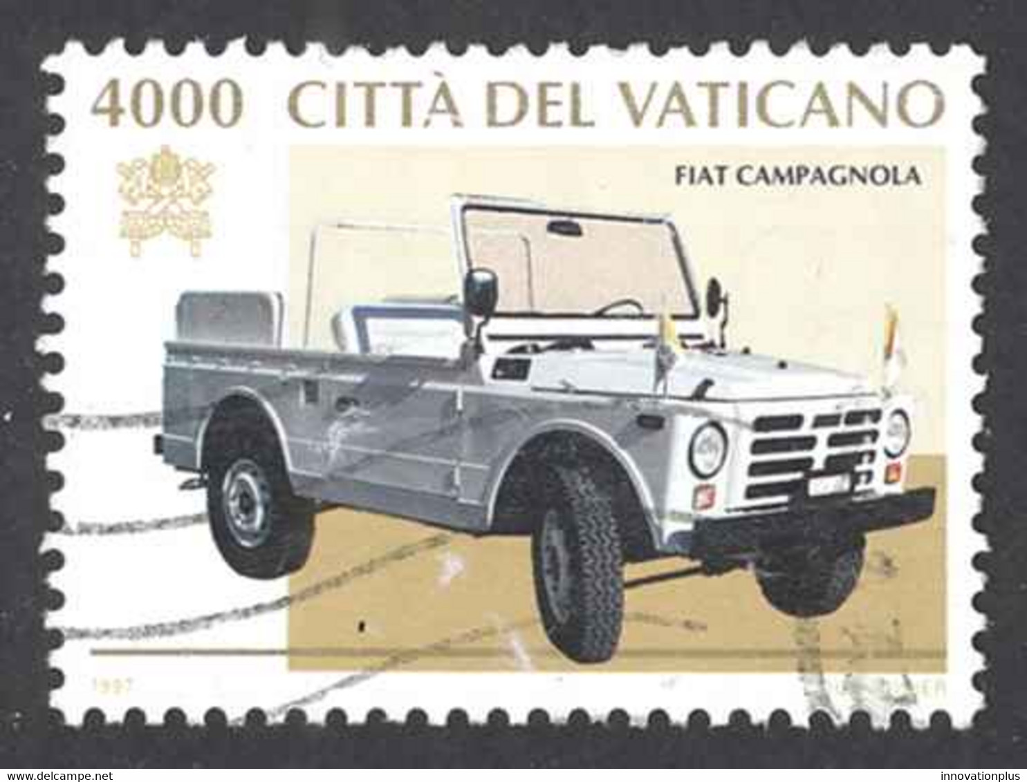 Vatican Sc# 1037 Used (a) 1997 Carriages & Automobiles - Usados