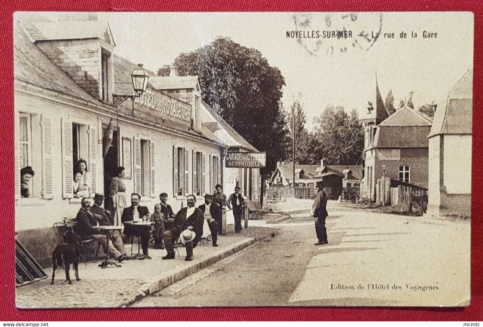 CPA  Abîmée  -  Noyelles-sur-Mer - La Rue De La Gare - Noyelles-sur-Mer