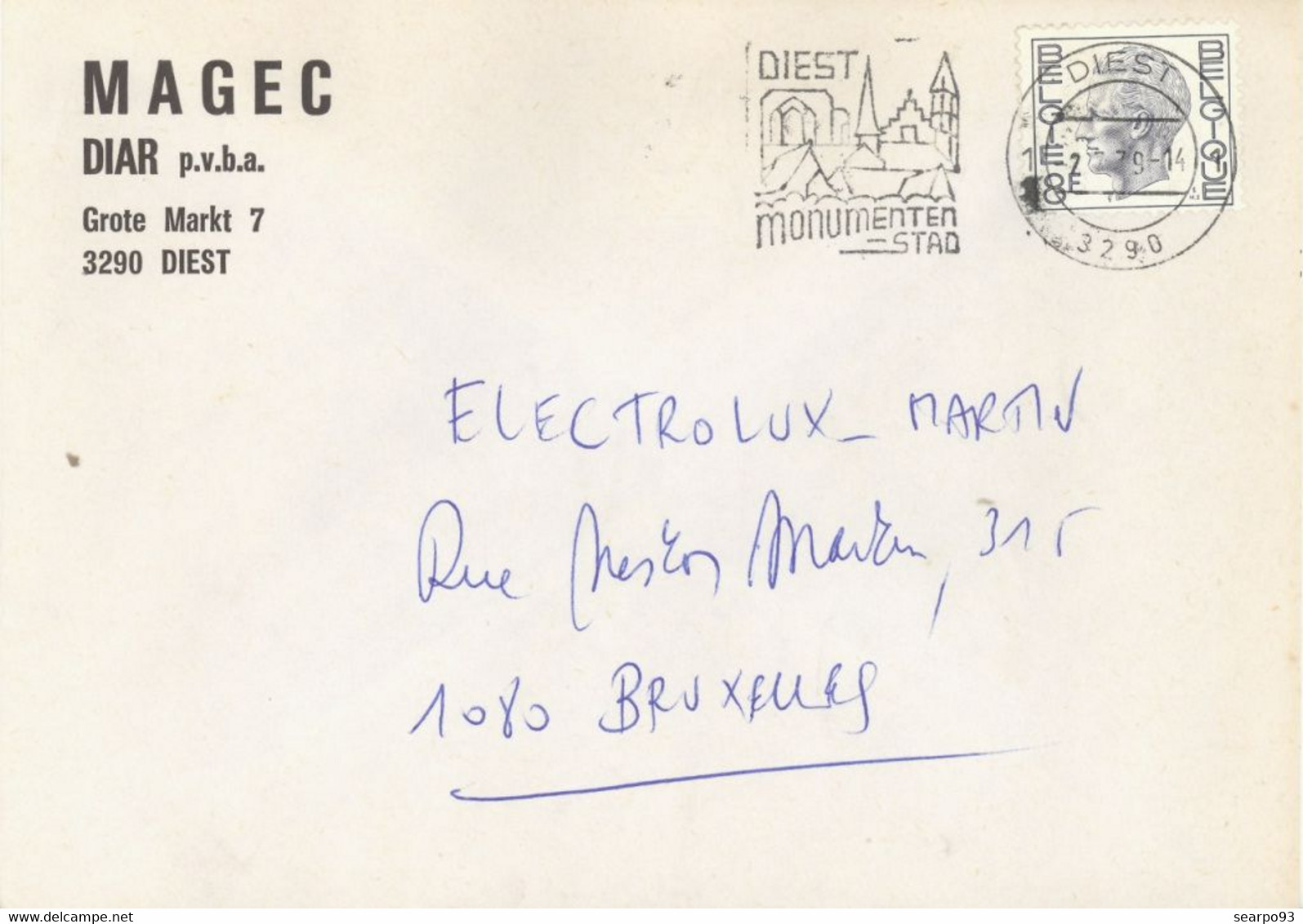 BELGIUM. POSTMARK. DIEST - Other & Unclassified