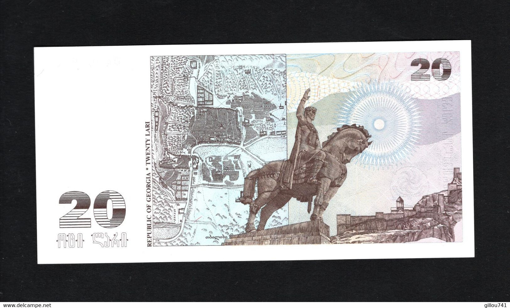 Géorgie, 20 Laris, 1995 Issue - Georgia