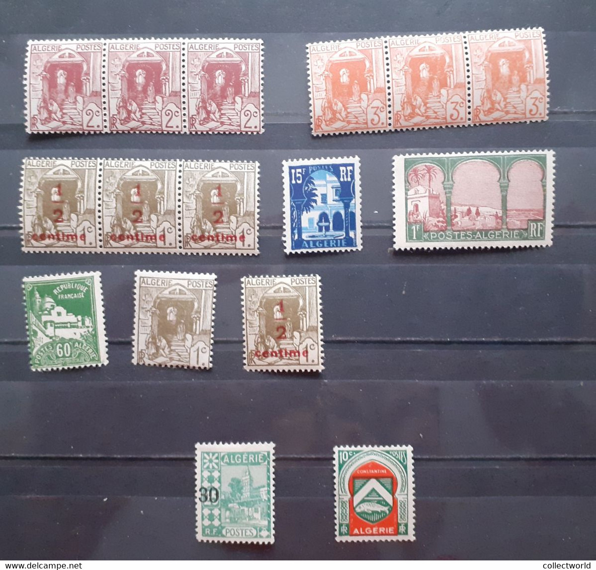 LOT ALGERIE MNH ** 223 189 118 104a MH