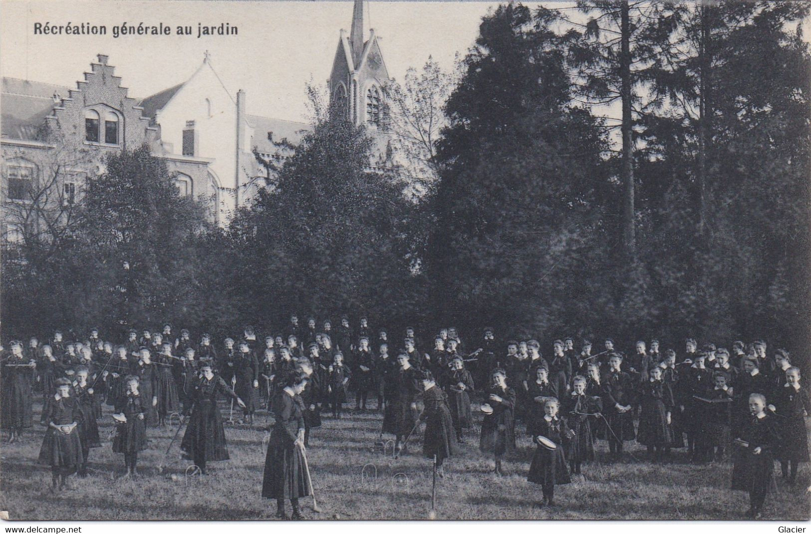 Haute-Croix - Pensionnat Des Ursulines - Récréation Générale Au Jardin - Pepingen