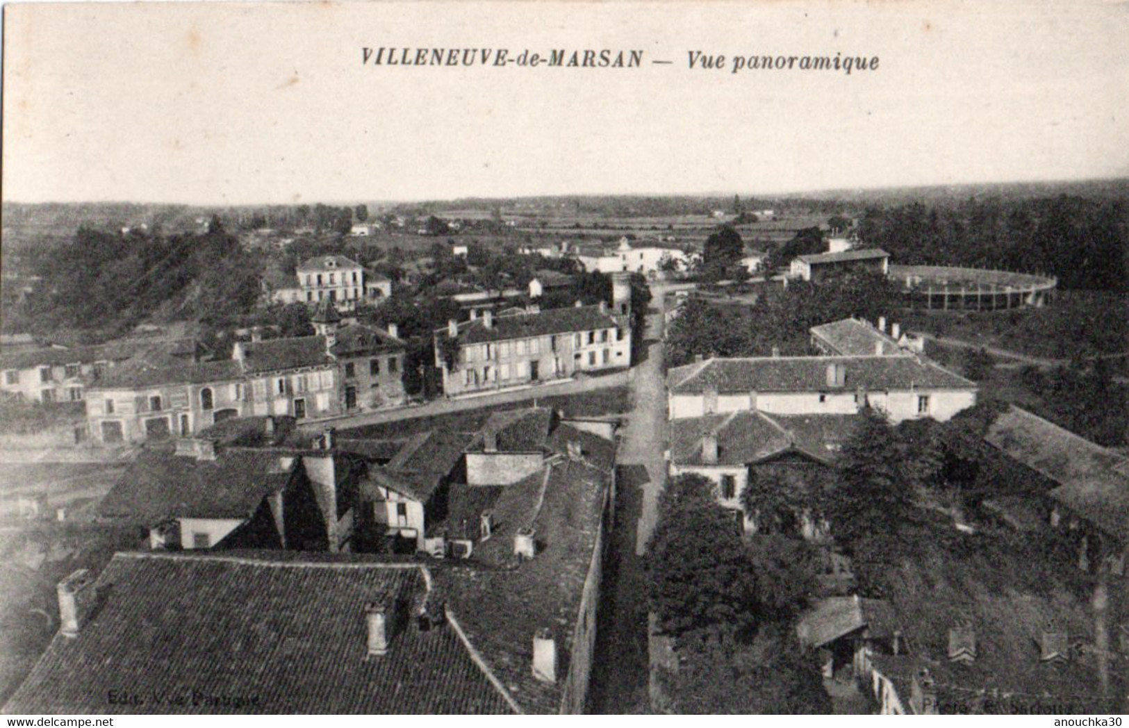 40 VILLENEUVE DE MARSAN VUE PANORAMIQUE - Villeneuve De Marsan