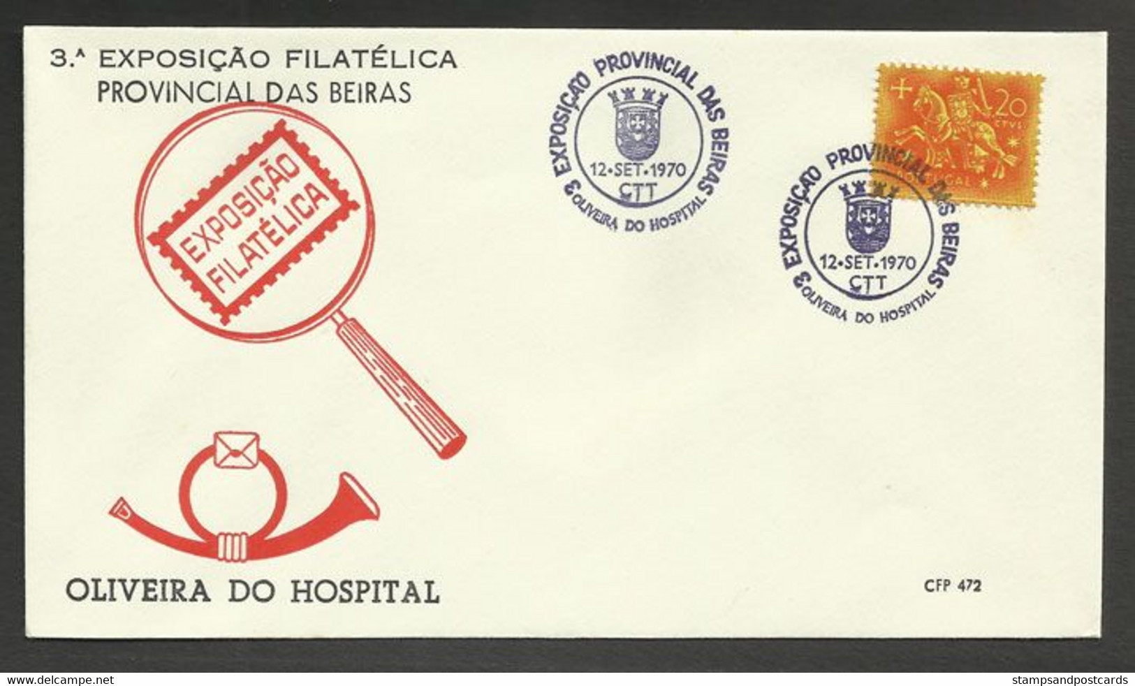 Portugal Cachet Commémoratif  Expo Philatelique Oliveira Do Hospital 1970 Event Postmark Philatelic Expo - Annullamenti Meccanici (pubblicitari)