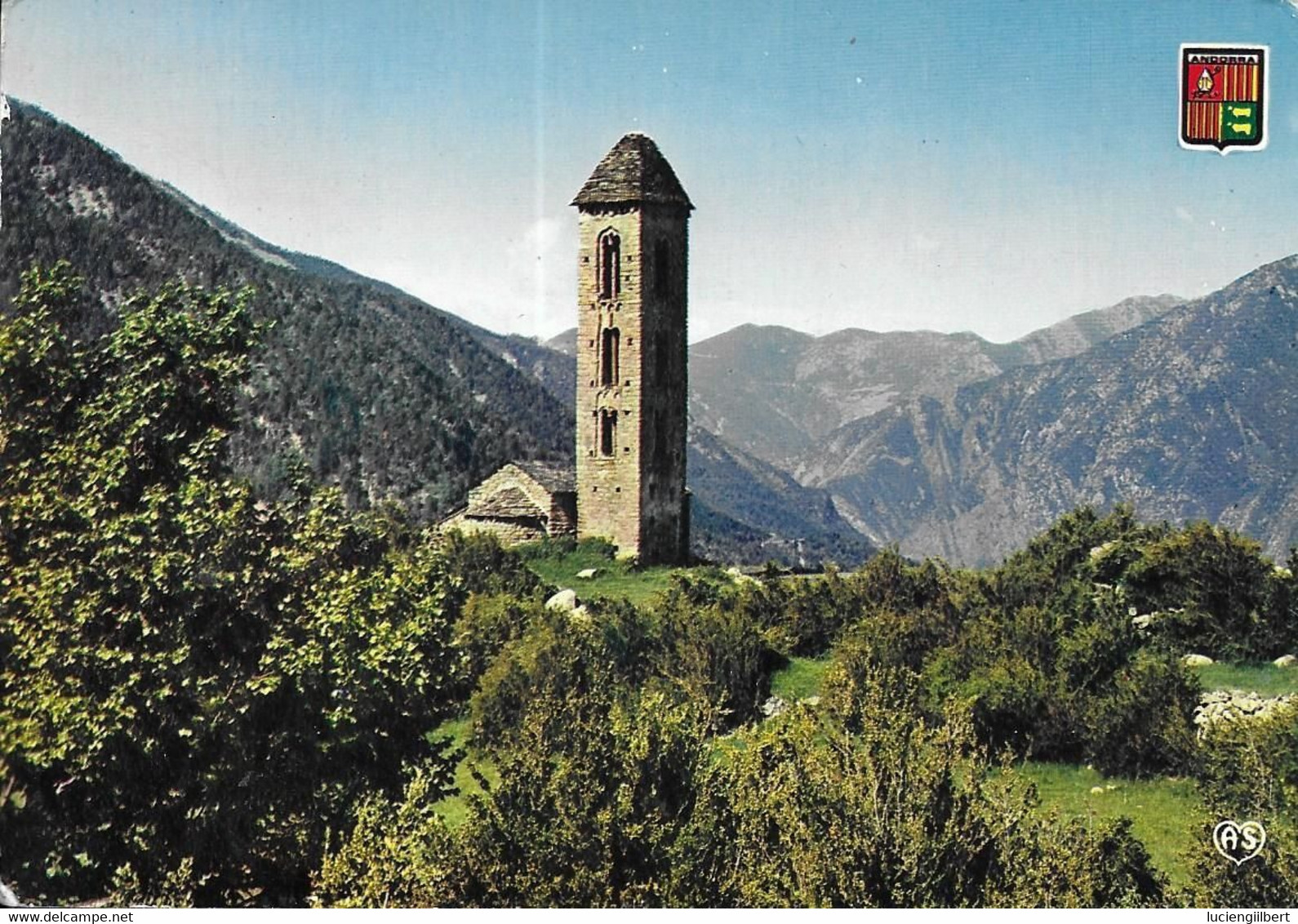 ANDORRE  -   TIMBRE N° 213 A -  CROIX GOTHIQUE  - 1976  -  SUR CP - Briefe U. Dokumente