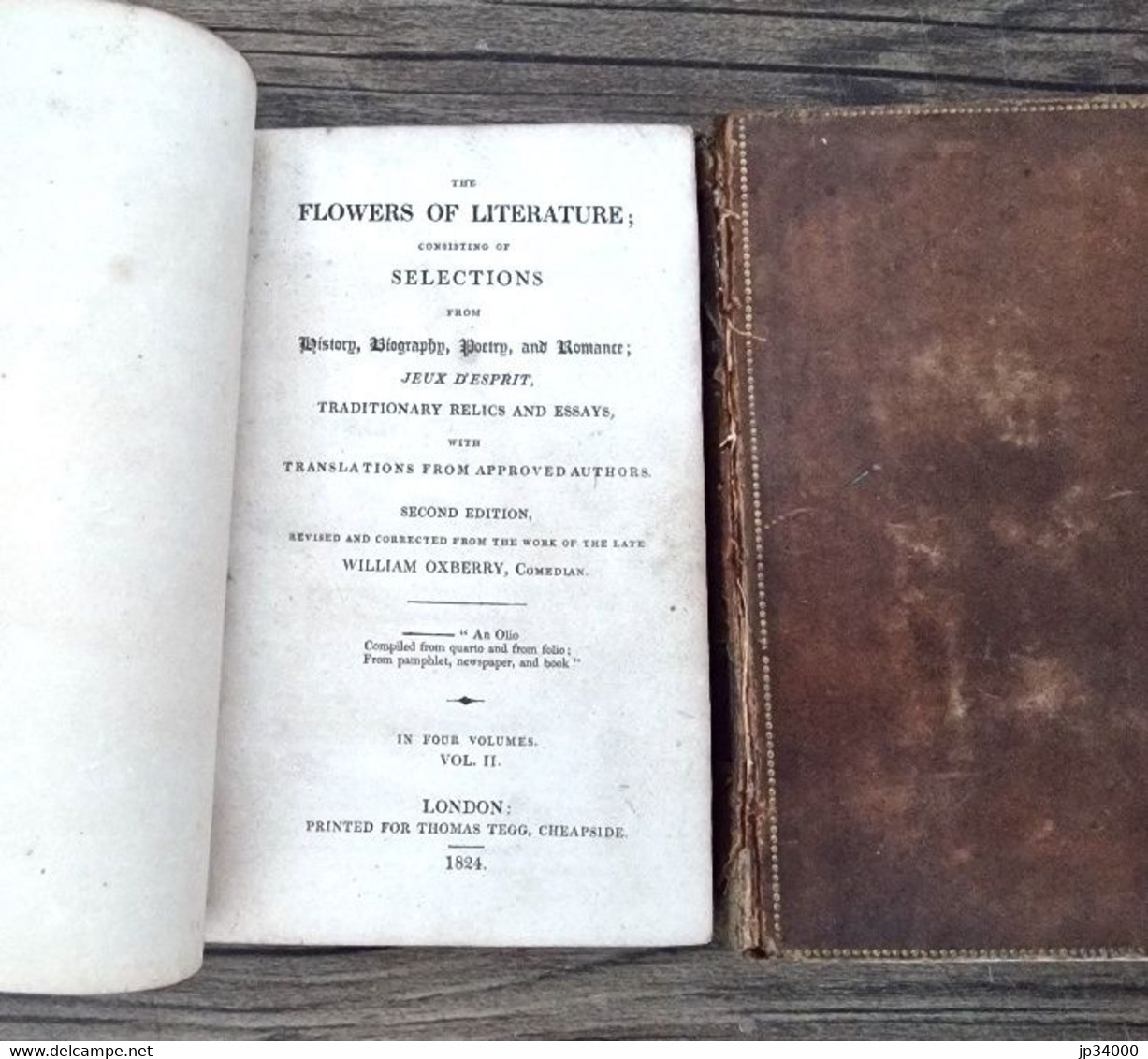 The Flowers Of Literature: Consisting Of Selections From History (2 Vol/4) 1824 - 1800-1849