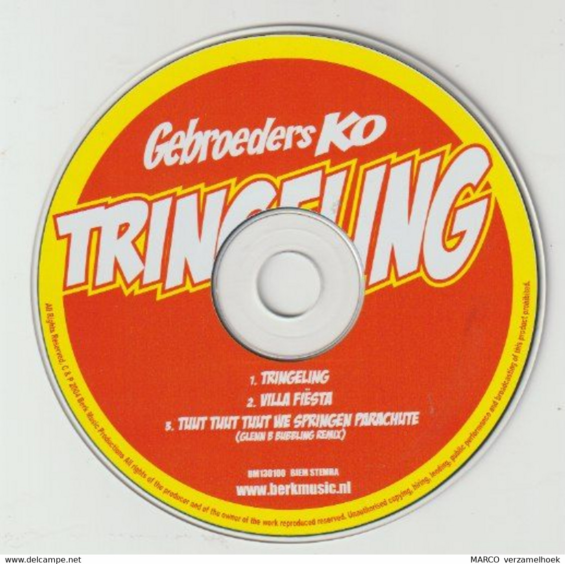 CD Gebroeders KO - Tringeling 2004 - Otros - Canción Neerlandesa