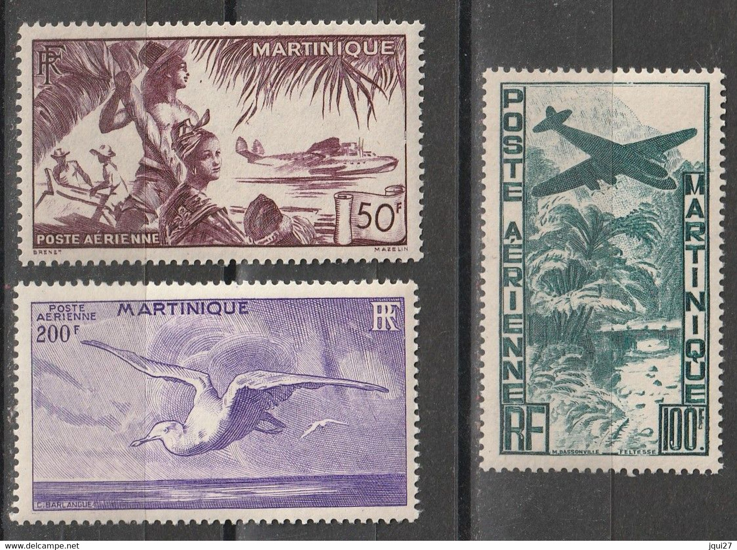 Martinique Poste Aérienne N° 13 - 15 ** - Aéreo