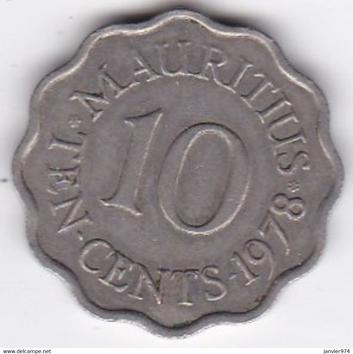 Ile Maurice 10 Cents 1978 Elizabeth II. KM# 33 - Mauritius