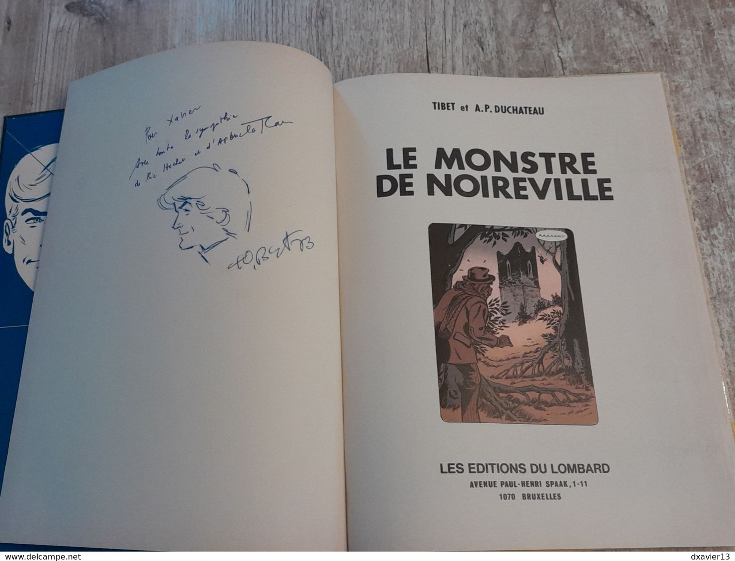 Bande Dessinée Dédicacée -  Ric Hochet 15 - Le Monstre De Noireville (1972) - Widmungen