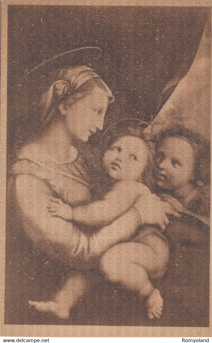 CARTOLINA  TORINO,PIEMONTE,RAFFAELLO-LA MADONNA DELLA TENDA-MEMORIA,CULTURA,RELIGIONE,IMPERO ROMANO,NON VIAGGIATA - Museums