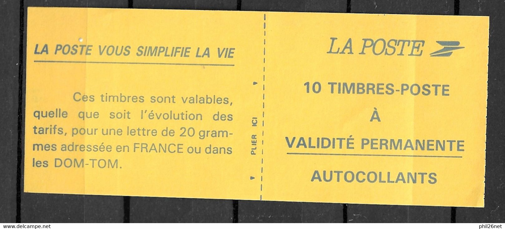 France Carnet N° 2807  C  2    Neufs * * TB    Validité Permanente   B/TB  Voir Scans Soldé   ! ! ! - Booklets