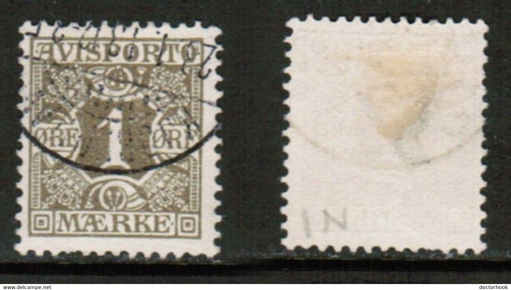 DENMARK   Scott # P 1 USED (CONDITION AS PER SCAN) (Stamp Scan # 864-18) - Used Stamps