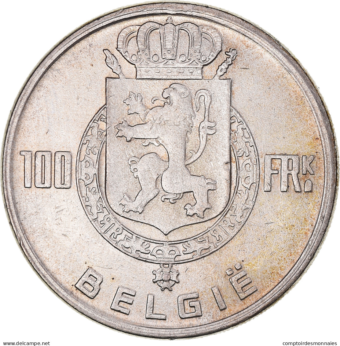 Monnaie, Belgique, 100 Francs, 100 Frank, 1951, Bruxelles, TTB+, Argent - 100 Franc