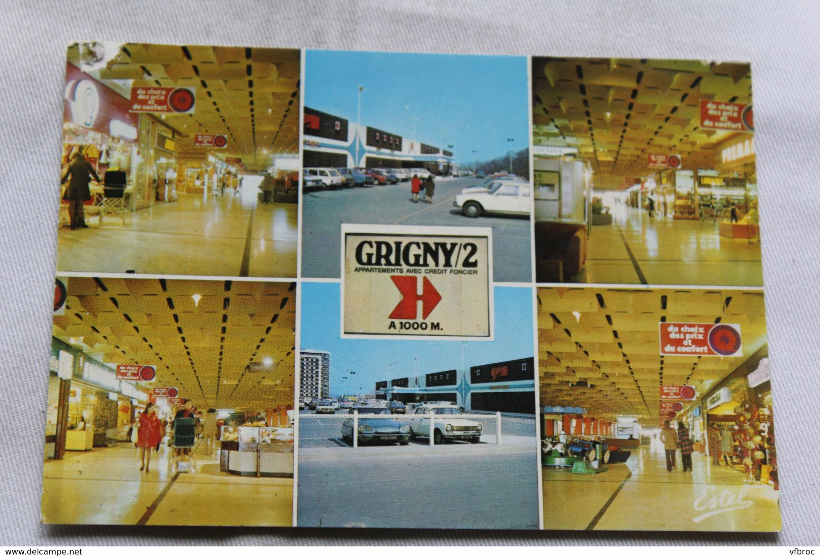 Cpm, Grigny, Le Centre Commercial Principal Grigny 2, Essonne 91 - Grigny