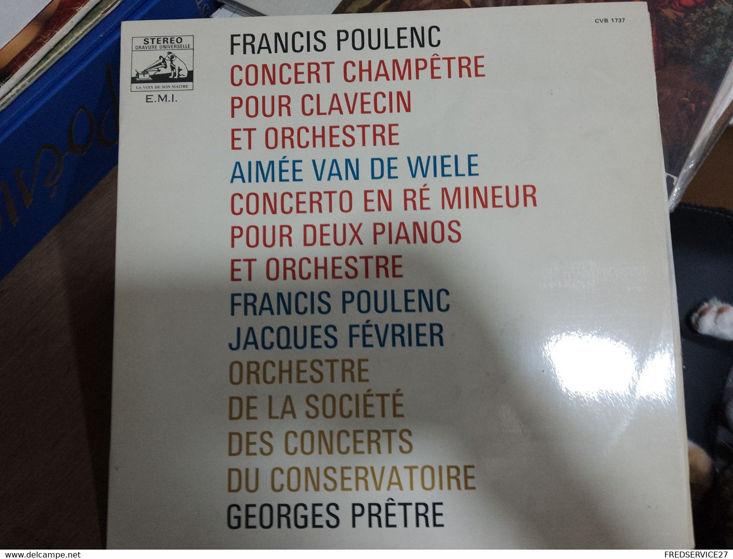 63 //  CONCERTO EN RE MINEUR POUR DEUX PIANOS ET ORCHESTRE / CONCERT CHAMPETRE POUR CLAVECIN ET ORCHESTRE - Instrumental